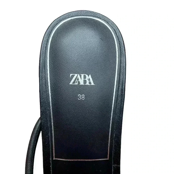 NWOT, ZARA, Elegant Black Strappy High-Heel Sandals, Size 38 👠 - Picture 8 of 12